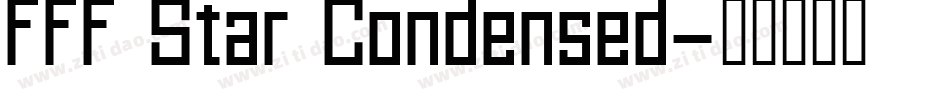 FFF Star Condensed字体转换
